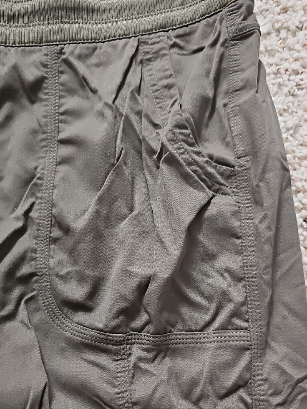 The North Face Women's Aphrodite 2.0 Capri Pants Olive Green Size L - Picture 3 of 9
